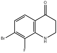 7-Bromo-8-fluoro-2,3-dihydroquinolin-4(1H)-one Struktur