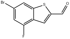 6-Bromo-4-fluorobenzo[b]thiophene-2-carboxaldehyde Structure