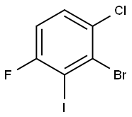 2-Bromo-3-chloro-6-fluoroiodobenzene Struktur