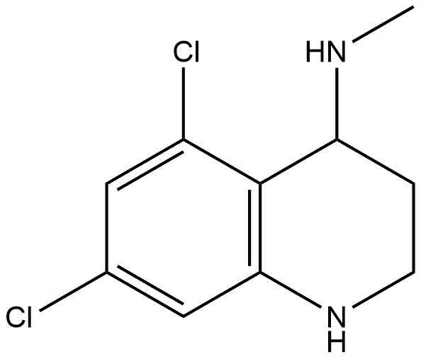 5,7-Dichloro-N-methyl-1,2,3,4-tetrahydroquinolin-4-amine Struktur