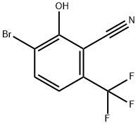 3-Bromo-2-hydroxy-6-(trifluoromethyl)benzonitrile Structure