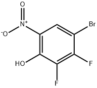 4-Bromo-2,3-difluoro-6-nitrophenol Struktur