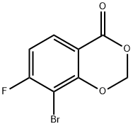 8-Bromo-7-fluoro-4H-benzo[d][1,3]dioxin-4-one Struktur