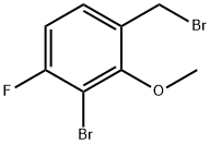 3-Bromo-4-fluoro-2-methoxybenzyl bromide Structure