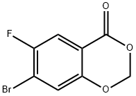 7-Bromo-6-fluoro-4H-benzo[d][1,3]dioxin-4-one Struktur