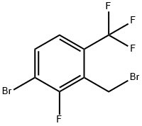 3-Bromo-2-fluoro-6-(trifluoromethyl)benzyl bromide Struktur