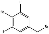 4-Bromo-3-fluoro-5-iodobenzyl bromide Struktur