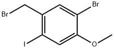 5-Bromo-2-iodo-4-methoxybenzyl bromide Struktur