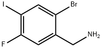 2-Bromo-5-fluoro-4-iodobenzylamine Struktur