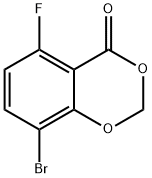 8-Bromo-5-fluoro-4H-benzo[d][1,3]dioxin-4-one Struktur