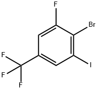 4-Bromo-3-fluoro-5-iodobenzotrifluoride Struktur