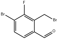 4-Bromo-2-(bromomethyl)-3-fluorobenzaldehyde Struktur