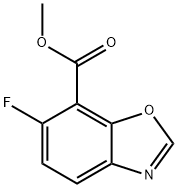 Methyl 6-fluoro-1,3-benzoxazole-7-carboxylate Struktur