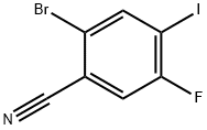 2-Bromo-5-fluoro-4-iodobenzonitrile Struktur