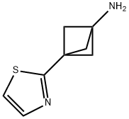 3-(Thiazol-2-yl)bicyclo[1.1.1]pentan-1-amine Struktur