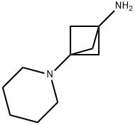 3-(Piperidin-1-yl)bicyclo[1.1.1]pentan-1-amine Struktur