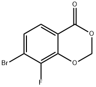 7-Bromo-8-fluoro-4H-benzo[d][1,3]dioxin-4-one Struktur