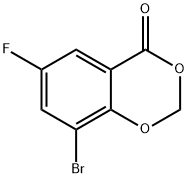 8-Bromo-6-fluoro-4H-benzo[d][1,3]dioxin-4-one Struktur