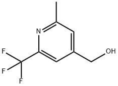 4-Hydroxymethyl-2-methyl-6-(trifluoromethyl)pyridine Struktur