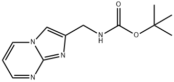 Carbamic acid, N-(imidazo[1,2-a]pyrimidin-2-ylmethyl)-, 1,1-dimethylethyl ester Struktur