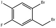 2-Bromo-5-fluoro-4-iodobenzyl bromide Struktur