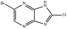 6-bromo-2-chloro-1H-imidazo[4,5-b]pyrazine Struktur