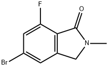 1H-Isoindol-1-one, 5-bromo-7-fluoro-2,3-dihydro-2-methyl- Struktur