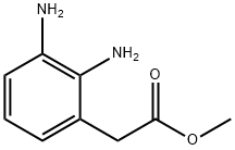 Benzeneacetic acid, 2,3-diamino-, methyl ester Struktur