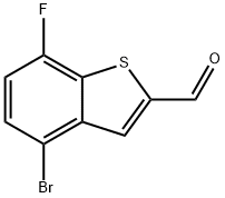 4-Bromo-7-fluorobenzo[b]thiophene-2-carboxaldehyde Struktur