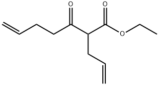 6-Heptenoic acid, 3-oxo-2-(2-propen-1-yl)-, ethyl ester Struktur