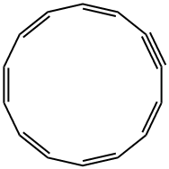 1,3,5,7,9,11-Cyclotetradecahexen-13-yne Struktur