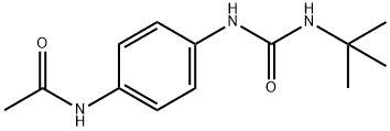 Acetamide, N-[4-[[[(1,1-dimethylethyl)amino]carbonyl]amino]phenyl]- Struktur