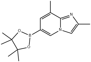 Imidazo[1,2-a]pyridine, 2,8-dimethyl-6-(4,4,5,5-tetramethyl-1,3,2-dioxaborolan-2-yl)- Struktur