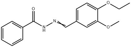 N'-[(E)-(4-Ethoxy-3-methoxyphenyl)methylidene]benzohydrazide Struktur