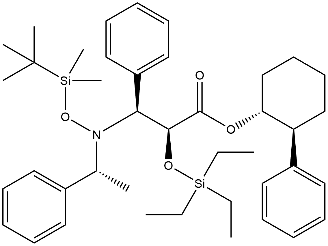 Benzenepropanoic acid, β-[[[(1,1-dimethylethyl)dimethylsilyl]oxy][(1R)-1-phenylethyl]amino]-α-[(triethylsilyl)oxy]-, (1R,2S)-2-phenylcyclohexyl ester, (αS,βS)-