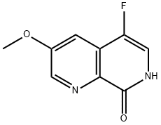 5-Fluoro-3-methoxy-1,7-naphthyridin-8(7H)-one Struktur