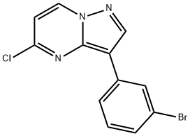 3-(3-Bromophenyl)-5-chloropyrazolo[1,5-a]pyrimidine Struktur