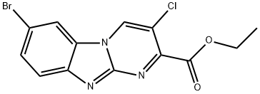 Ethyl 7-bromo-3-chlorobenzo[4,5]imidazo[1,2-a]pyrimidine-2-carboxylate Struktur