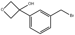 3-(3-(Bromomethyl)phenyl)oxetan-3-ol Struktur