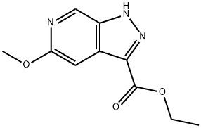 Ethyl 5-methoxy-1H-pyrazolo[3,4-c]pyridine-3-carboxylate Struktur