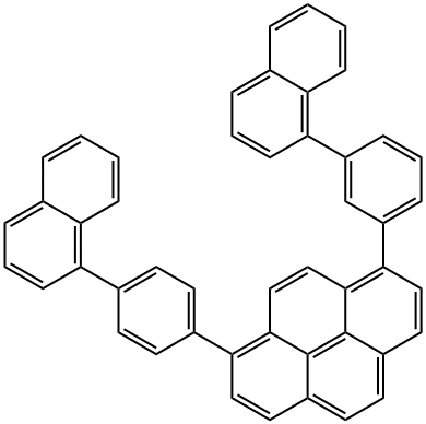 1-(3-(Naphthalen-1-yl)phenyl)-8-(4-(naphthalen-1-yl)phenyl)pyrene Struktur