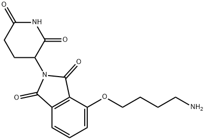 Pomalidomide-O-C4-NH2 Struktur