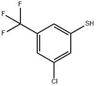 Benzenethiol, 3-chloro-5-(trifluoromethyl)- Struktur