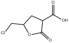 3-furancarboxylic acid, 5-(chloromethyl)tetrahydro-2-oxo- Struktur