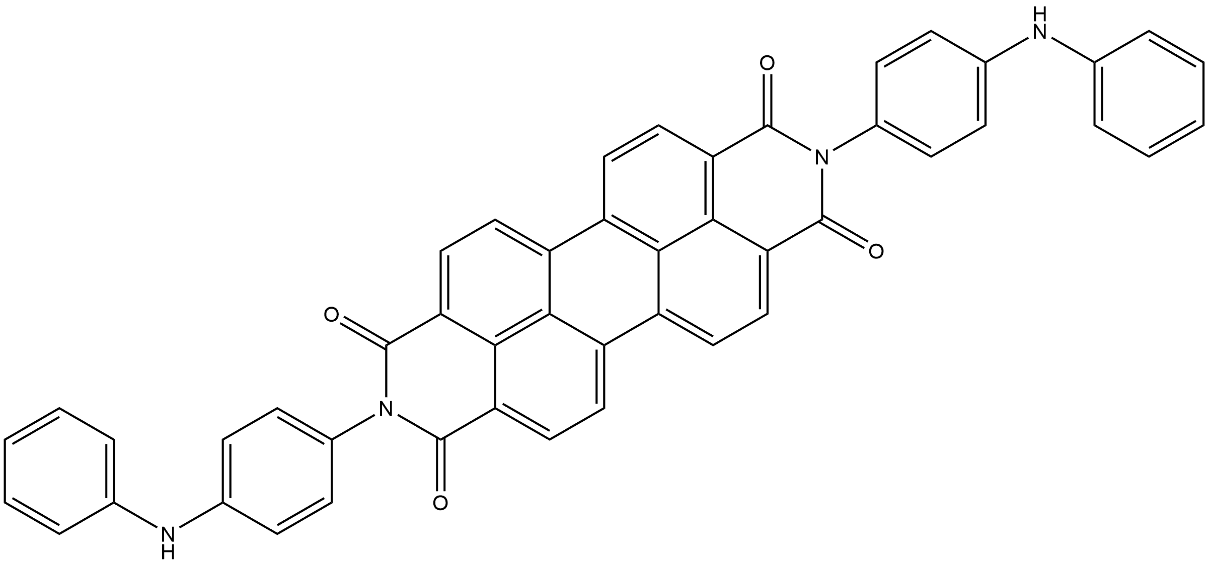 2,9-Bis[4-(phenylamino)phenyl]anthra[2,1,9-def:6,5,10-d'e'f']diisoquinoline-1,3,8,10(2H,9H)-tetrone Struktur