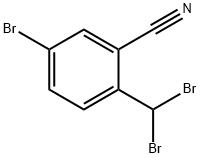 Benzonitrile, 5-bromo-2-(dibromomethyl)- Struktur