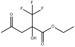 Pentanoic acid, 2-hydroxy-4-oxo-2-(trifluoromethyl)-, ethyl ester Struktur