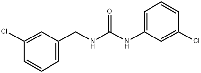 1-(3-Chlorophenyl)-3-[(3-chlorophenyl)methyl]urea Struktur