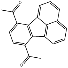 1,1'-(7,10-Fluoranthenediyl)bis-ethanone Struktur