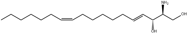 4,11-Octadecadiene-1,3-diol, 2-amino-, (2S,3R,4E,11Z)- Struktur